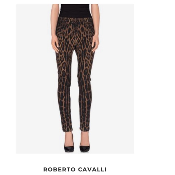 Roberto Cavalli Leopard Print Pants - Picture 1 of 5
